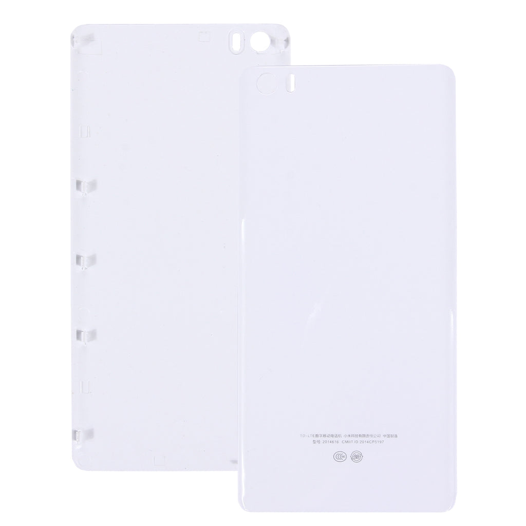 For Xiaomi Mi Note Plastic Battery Back Cover(White)