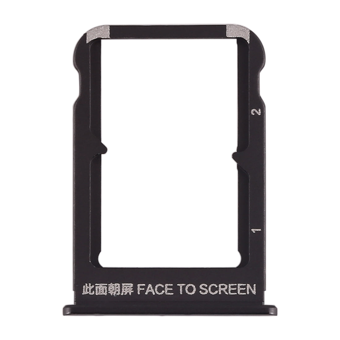 SIM Card Tray + SIM Card Tray for Xiaomi Mi Mix 3 (Black)