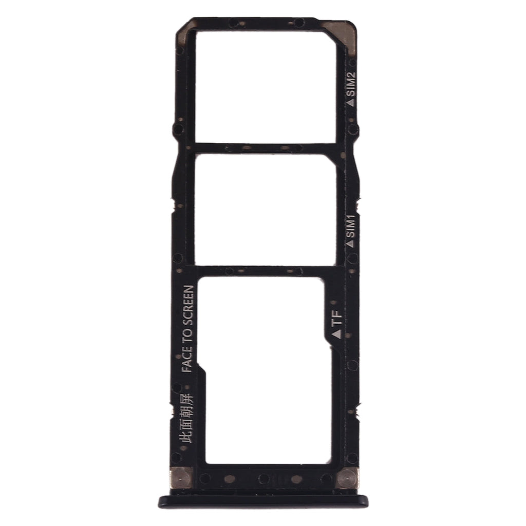 SIM Card Tray + SIM Card Tray + Micro SD Card Tray for Xiaomi Mi Play(Black)