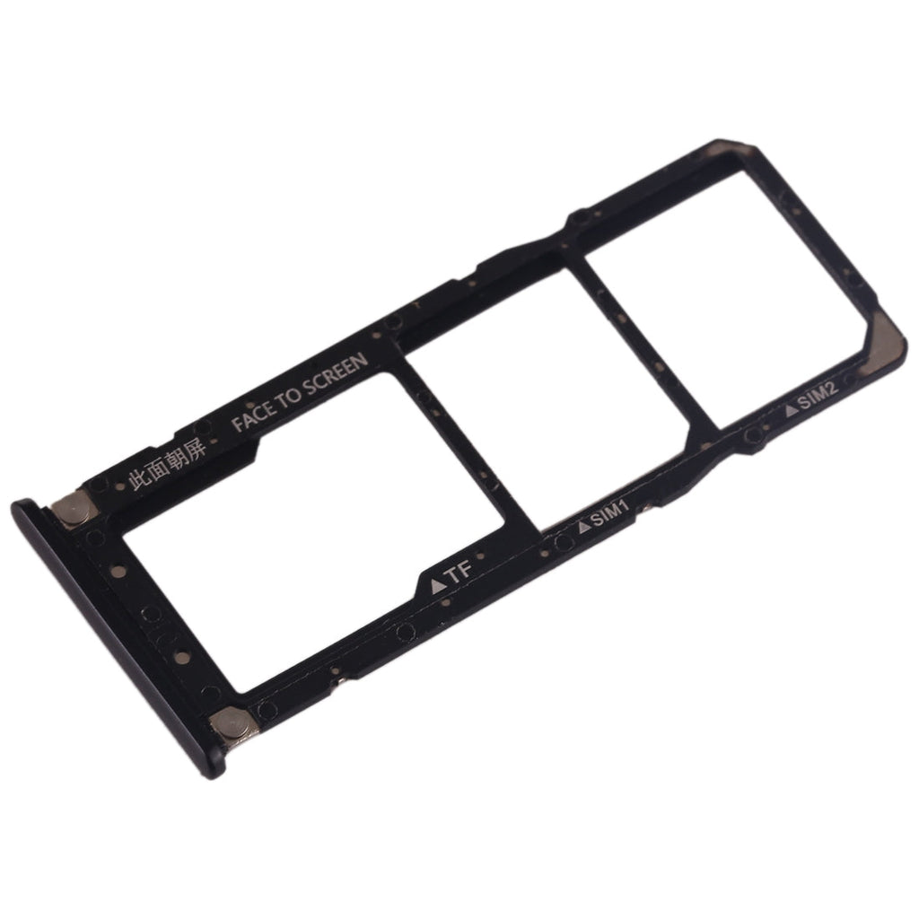 SIM Card Tray + SIM Card Tray + Micro SD Card Tray for Xiaomi Mi Play(Black)
