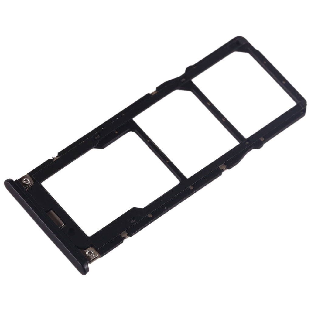 SIM Card Tray + SIM Card Tray + Micro SD Card Tray for Xiaomi Mi Play(Black)