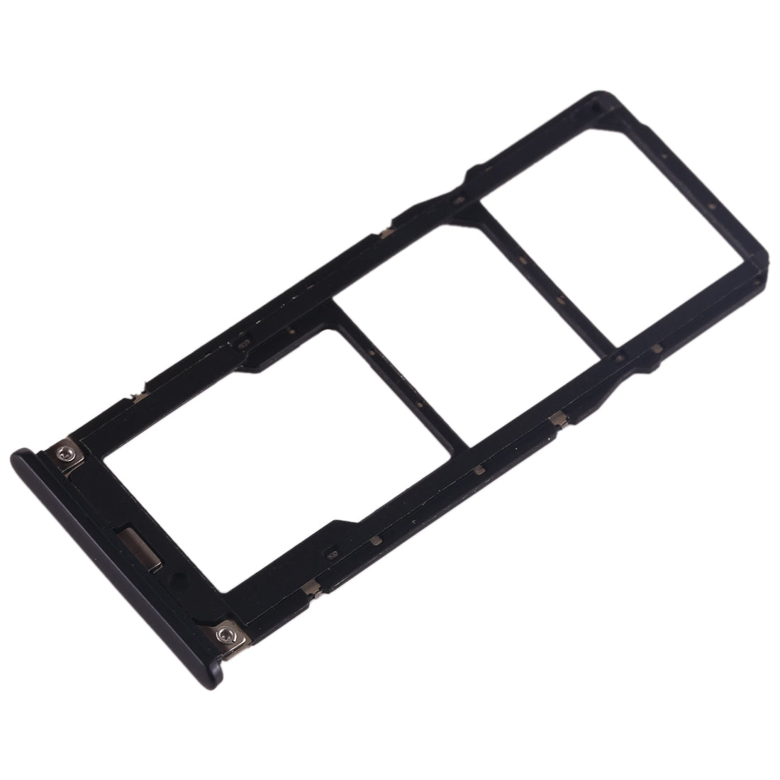 SIM Card Tray + SIM Card Tray + Micro SD Card Tray for Xiaomi Mi Play(Black)