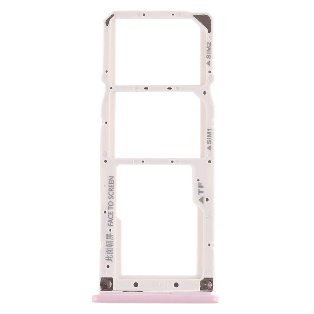 SIM Card Tray + SIM Card Tray + Micro SD Card Tray for Xiaomi Mi Play(Pink)