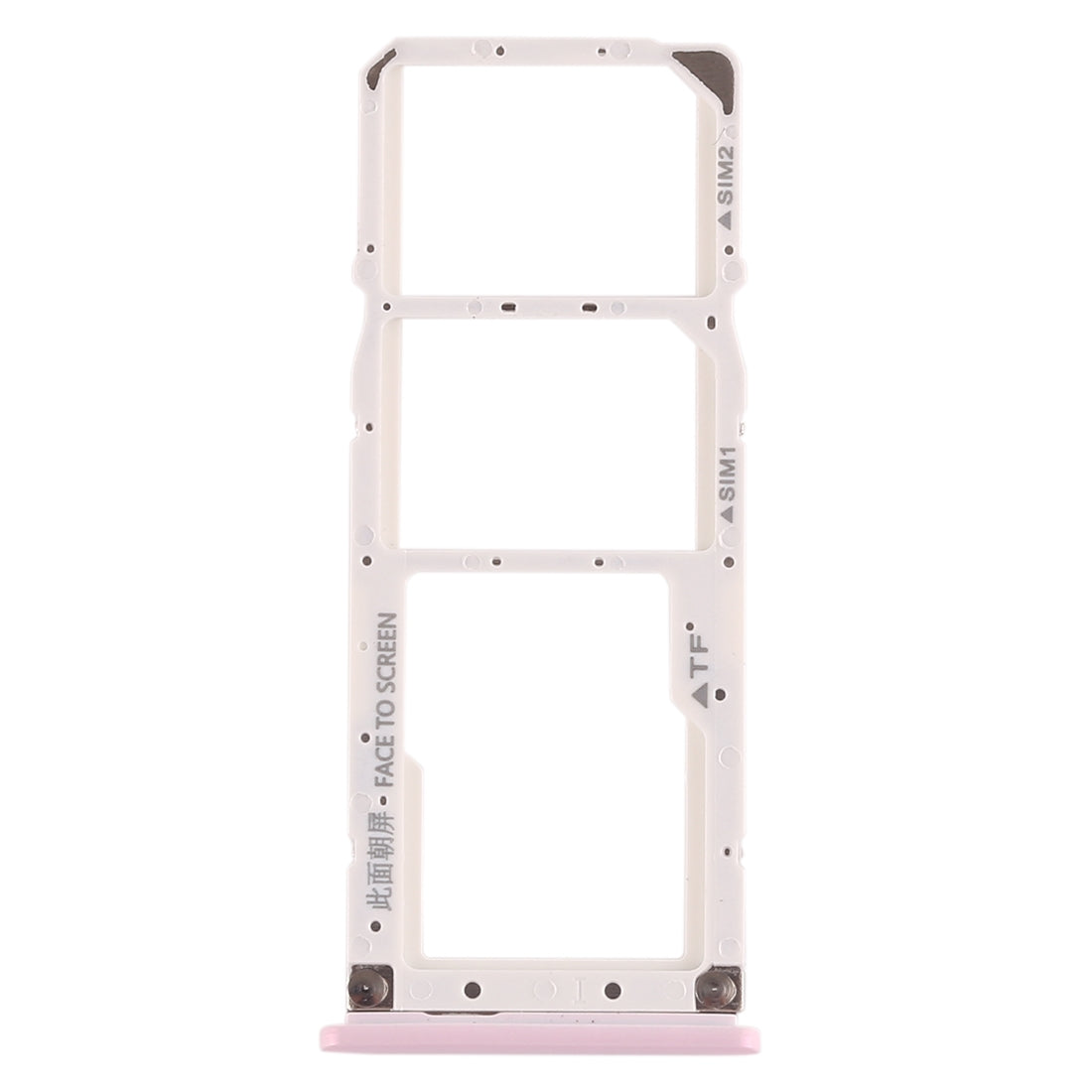 SIM Card Tray + SIM Card Tray + Micro SD Card Tray for Xiaomi Mi Play(Pink)