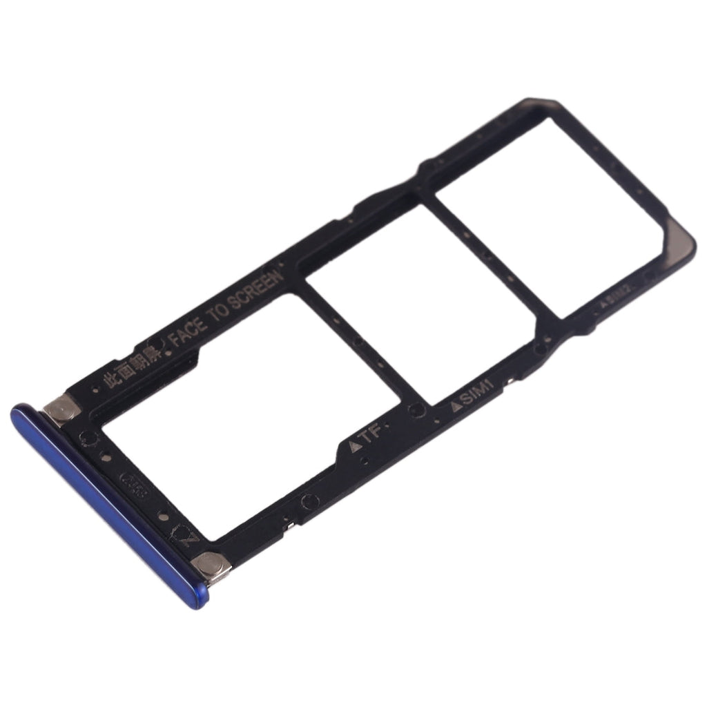 SIM Card Tray + SIM Card Tray + Micro SD Card Tray for Xiaomi Mi Play(Blue)