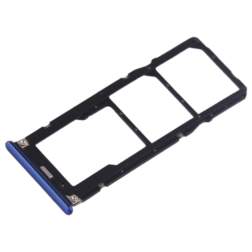 SIM Card Tray + SIM Card Tray + Micro SD Card Tray for Xiaomi Mi Play(Blue)