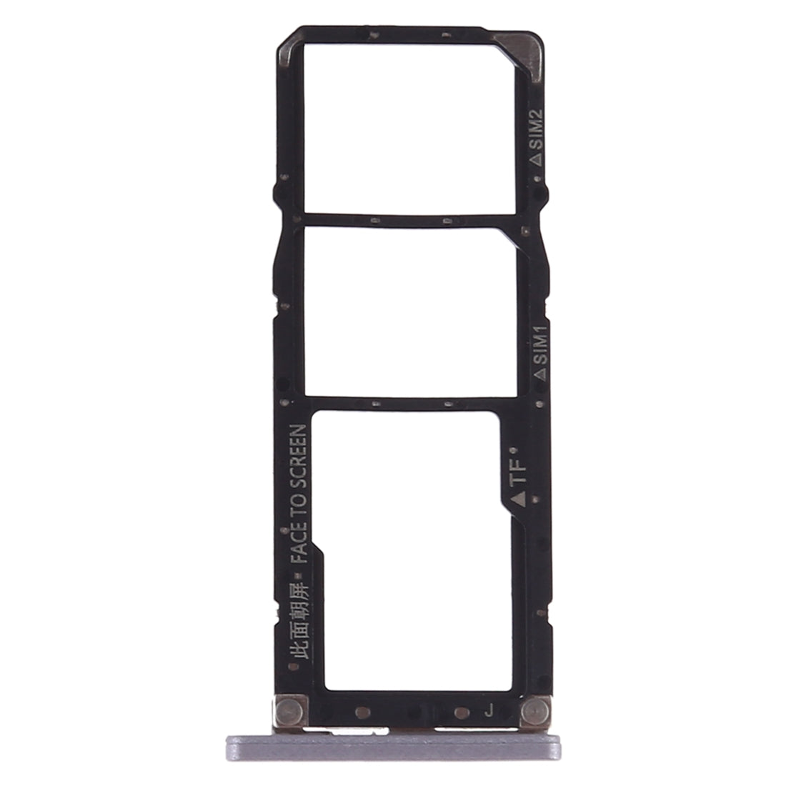 SIM Card Tray + SIM Card Tray + Micro SD Card for Xiaomi Redmi S2(Grey)