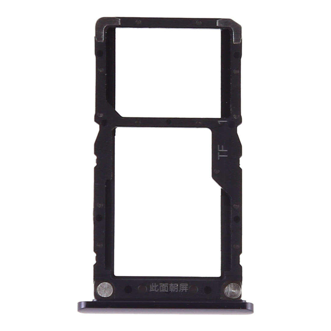 SIM Card Tray +  Micro SD Card for Xiaomi Mi 8 Lite(Black)