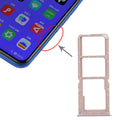 For OPPO A11x/A11/A9(2020)/A5(2020) SIM Card Tray + SIM Card Tray + Micro SD Card Tray (Gold)