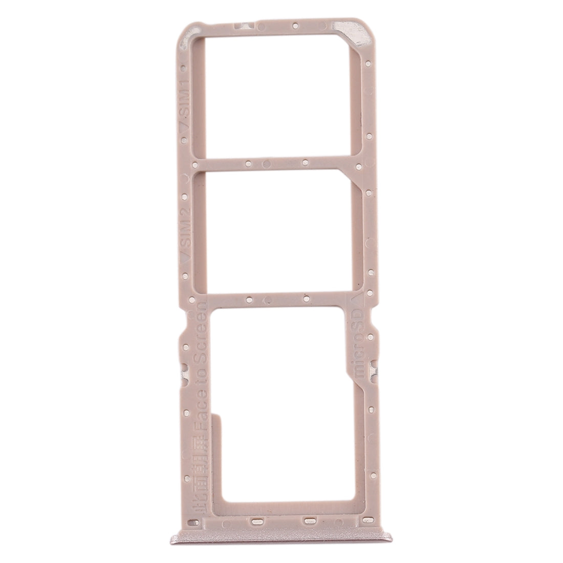 For OPPO A11x/A11/A9(2020)/A5(2020) SIM Card Tray + SIM Card Tray + Micro SD Card Tray (Gold)