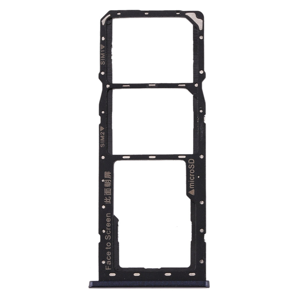 For Realme 2 SIM Card Tray + SIM Card Tray + Micro SD Card Tray (Black)