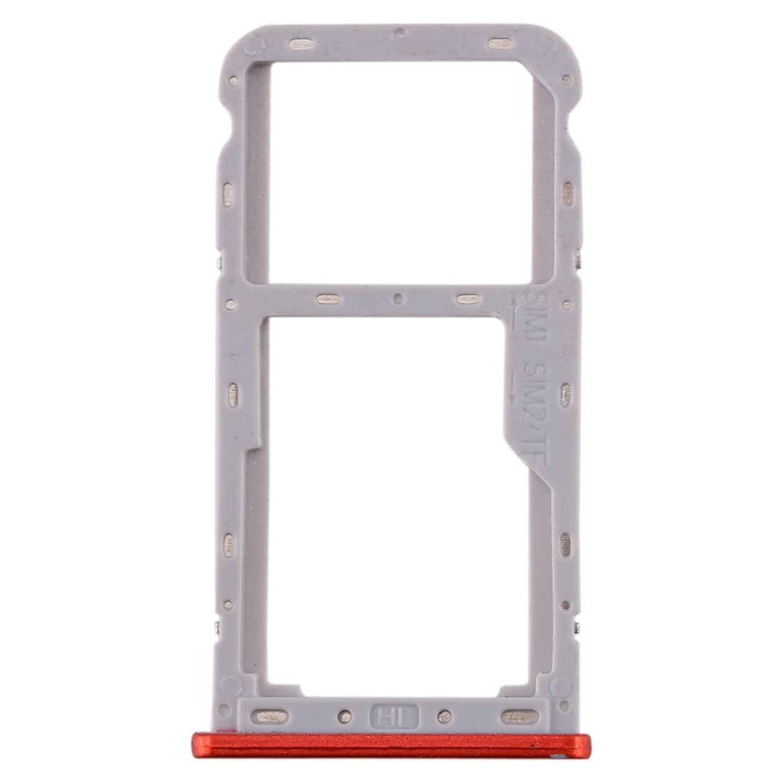 For Meizu M6T SIM Card Tray + SIM / Micro SD Card Tray (Red)