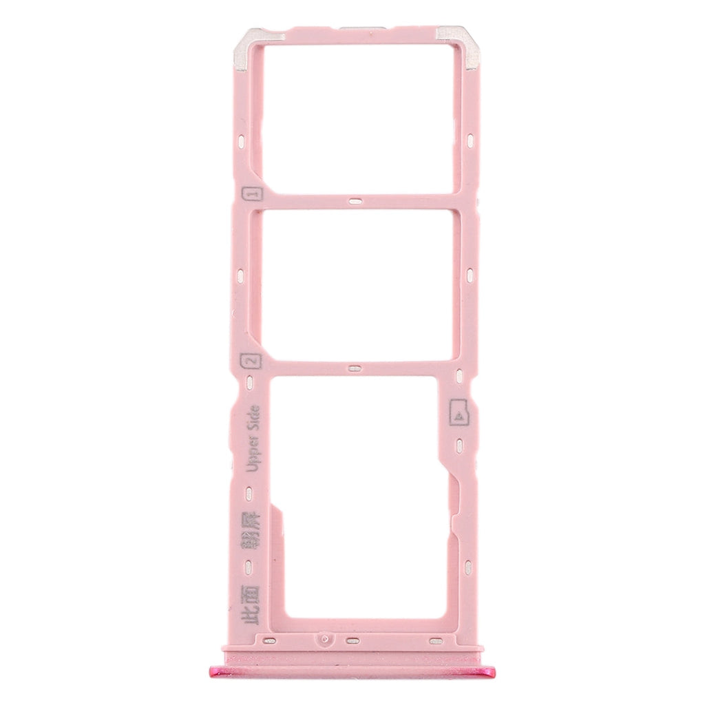 For vivo Y3 SIM Card Tray + SIM Card Tray + Micro SD Card Tray (Red)