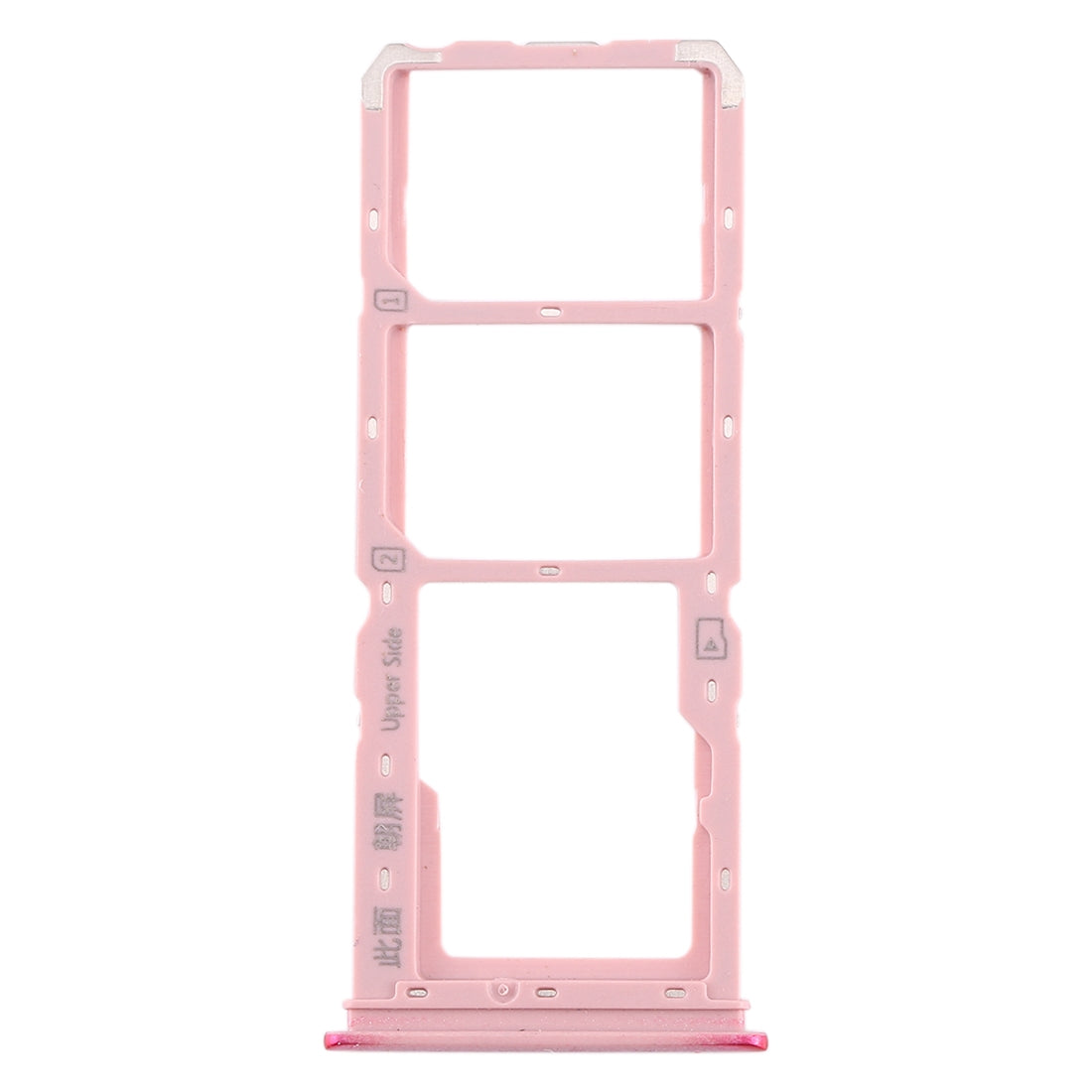 For vivo Y3 SIM Card Tray + SIM Card Tray + Micro SD Card Tray (Red)