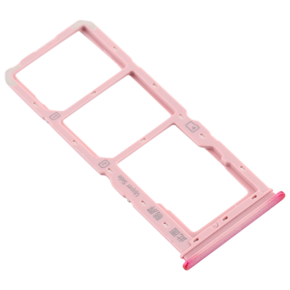 For vivo Y3 SIM Card Tray + SIM Card Tray + Micro SD Card Tray (Red)