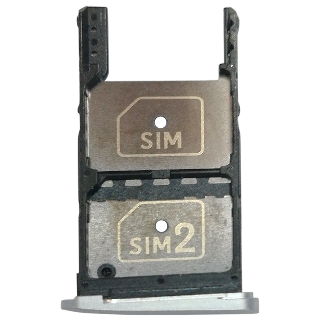 2 SIM Card Tray + Micro SD Card Tray for Motorola Moto Z Play(Silver)