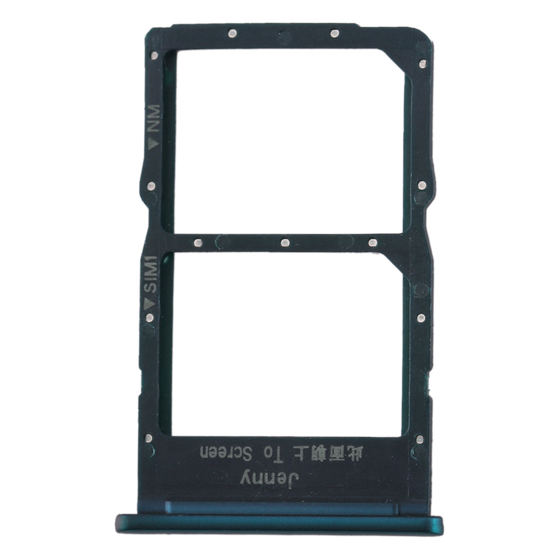 SIM Card Tray + NM Card Tray for Huawei nova 6 SE(Blue)