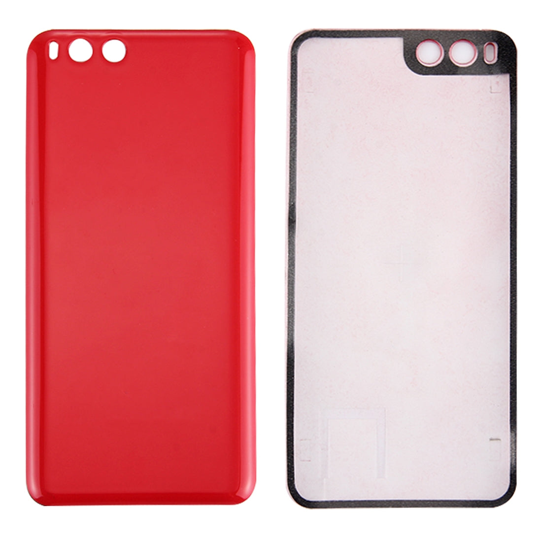 For Xiaomi Mi 6 Smooth Surface Battery Back Cover(Red)