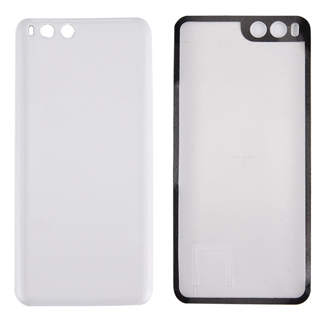 For Xiaomi Mi 6 Smooth Surface Battery Back Cover(White)