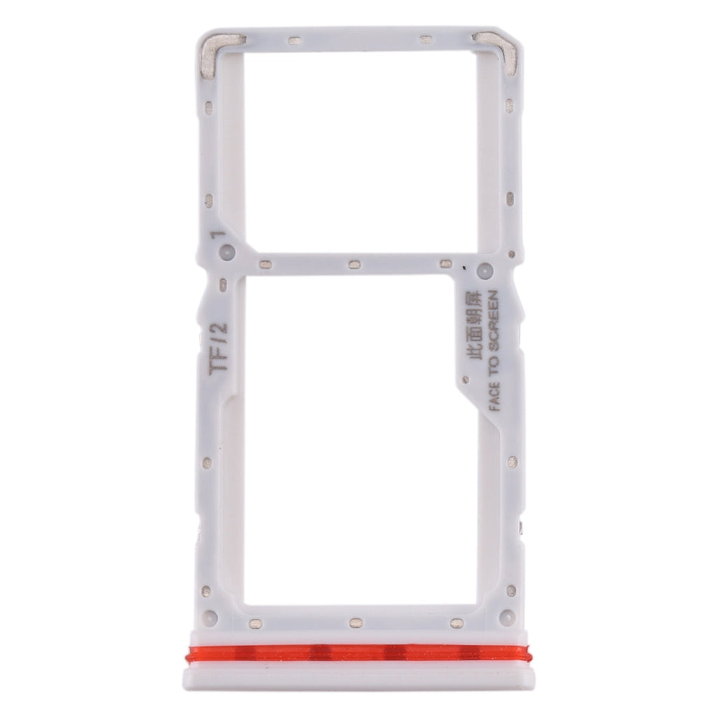 SIM Card Tray + SIM / Micro SD Card Tray for Xiaomi Redmi K30 4G(White)