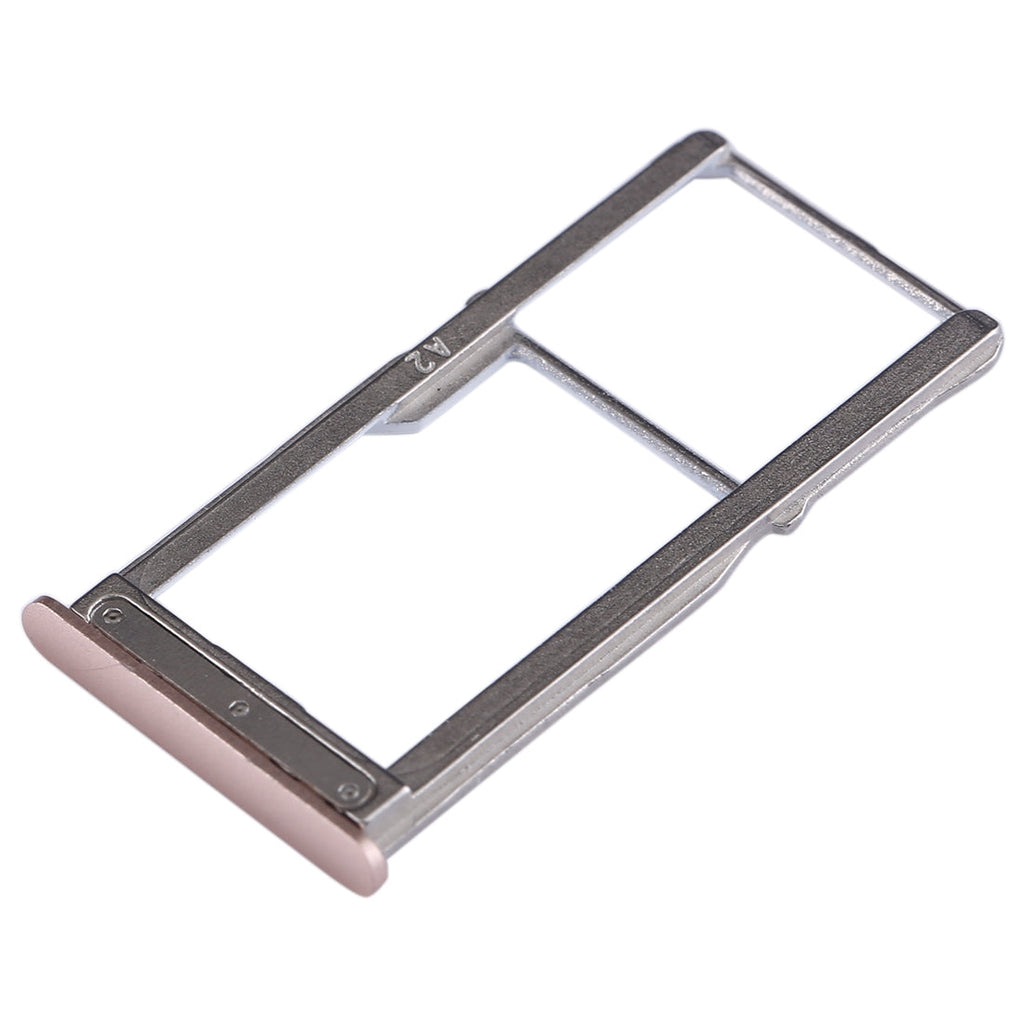 For Meizu 15 SIM Card Tray + SIM Card Tray / Micro SD Card Tray (Gold)