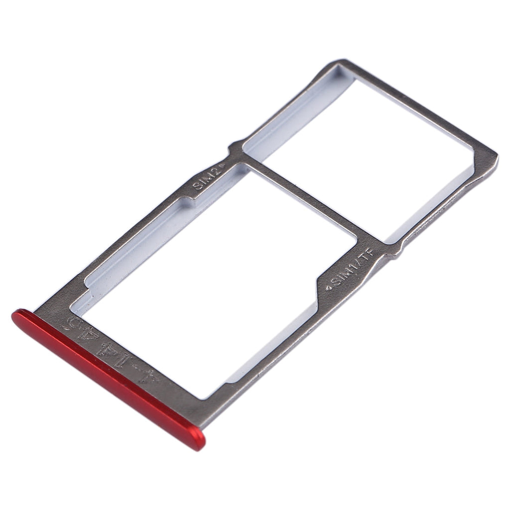 For Meizu 15 SIM Card Tray + SIM Card Tray / Micro SD Card Tray (Red)