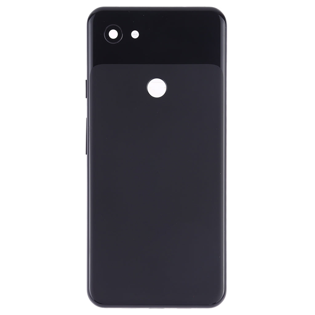 Battery Back Cover with Camera Lens Frame & Side Keys for Google Pixel 3a XL(Black)