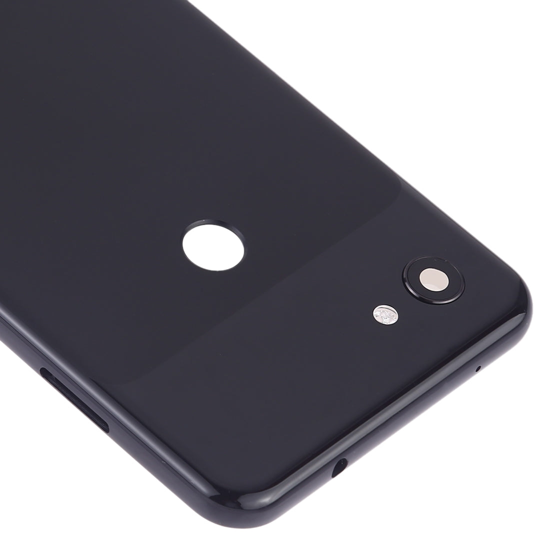 Battery Back Cover with Camera Lens Frame & Side Keys for Google Pixel 3a XL(Black)