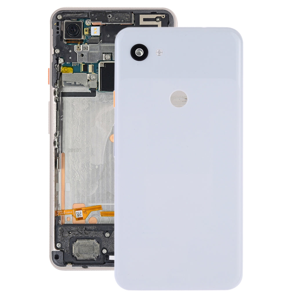 Battery Back Cover with Camera Lens Frame & Side Keys for Google Pixel 3a XL(White)