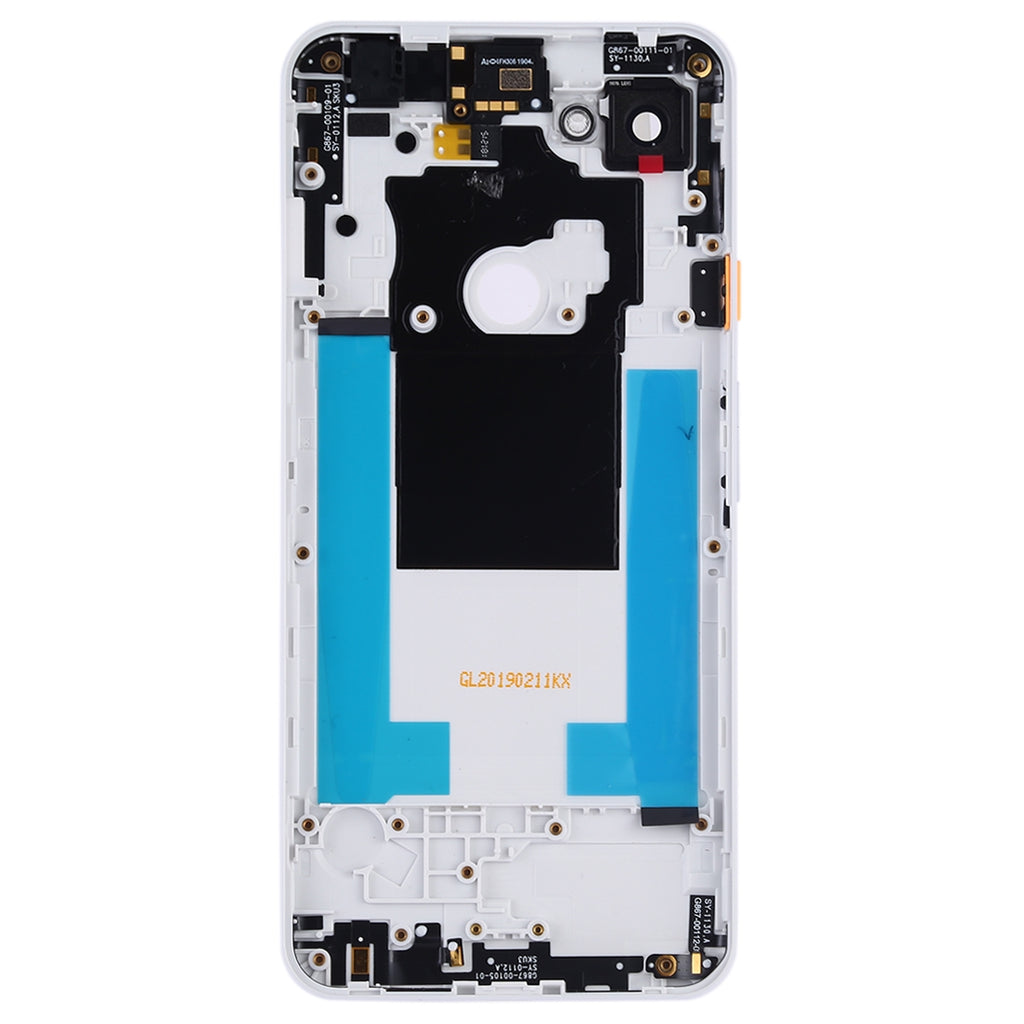 Battery Back Cover with Camera Lens Frame & Side Keys for Google Pixel 3a XL(White)