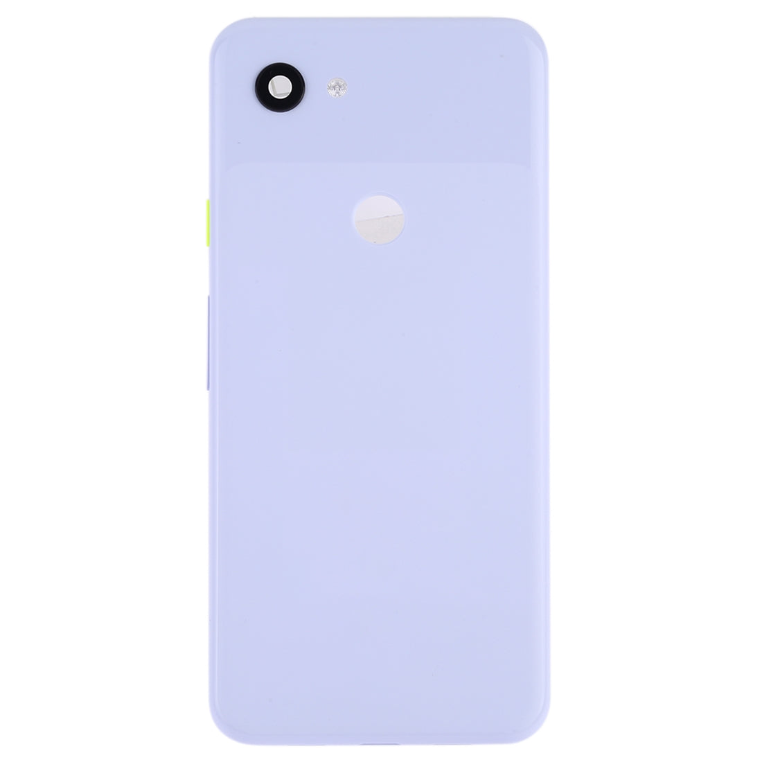 Battery Back Cover with Camera Lens Frame & Side Keys for Google Pixel 3a(Light Purple)