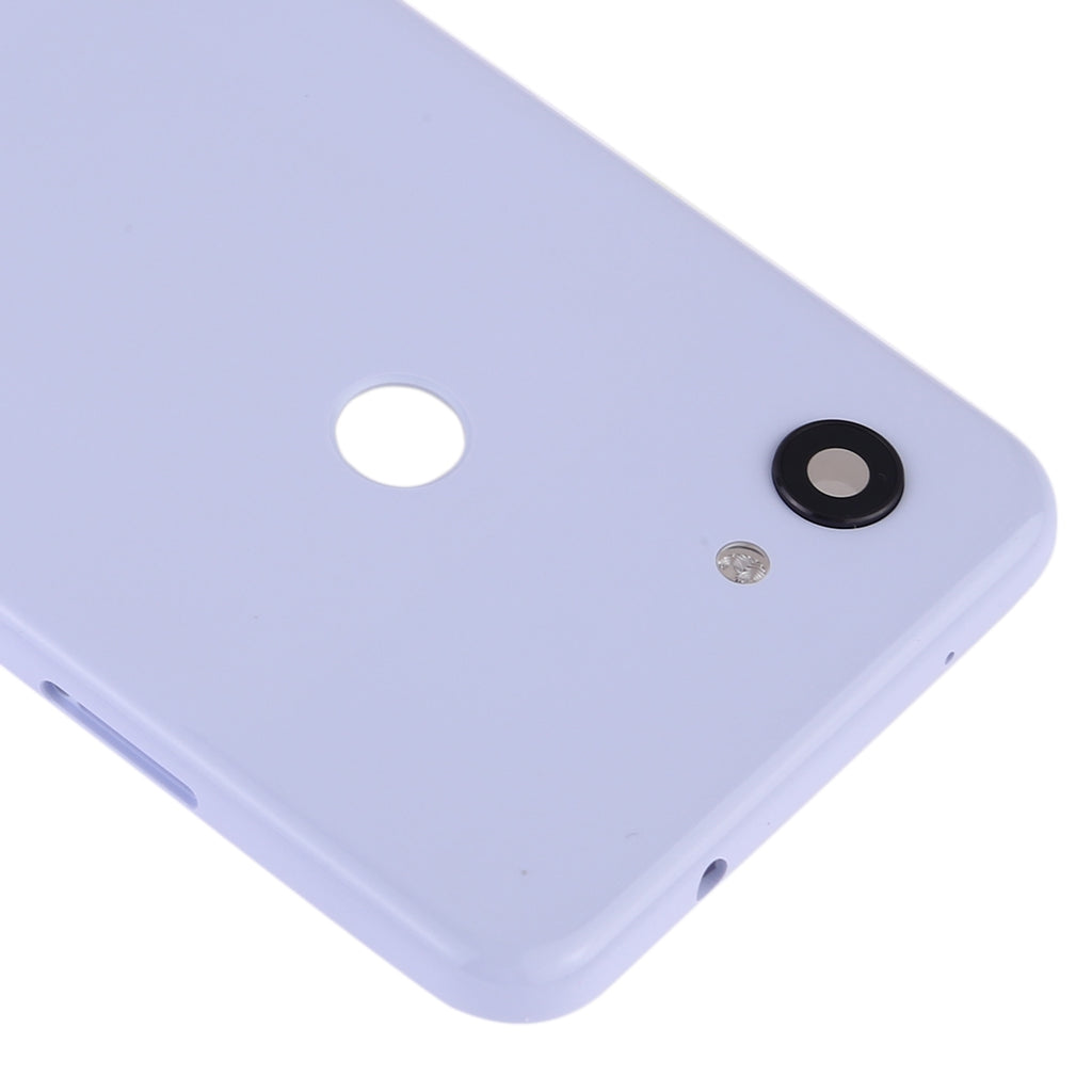 Battery Back Cover with Camera Lens Frame & Side Keys for Google Pixel 3a(Light Purple)