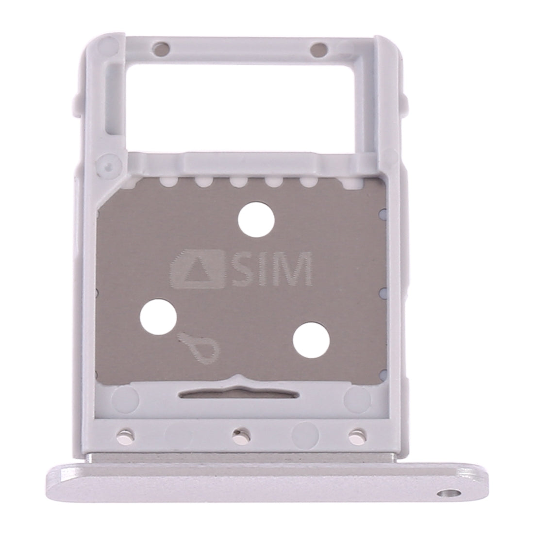 For Galaxy Tab S4 10.5 T835 SIM Card Tray + Micro SD Card Tray (Silver)