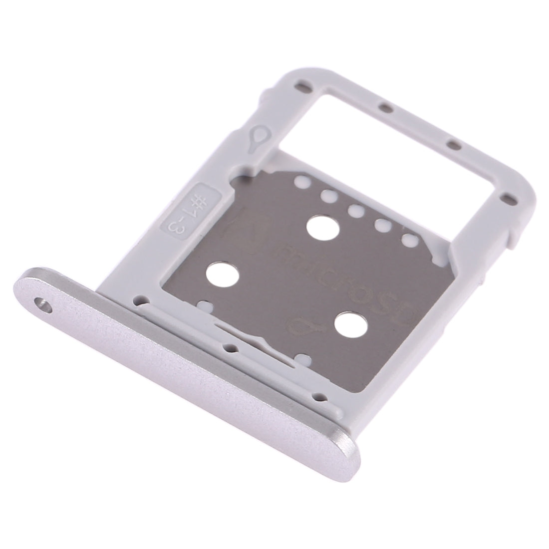 For Galaxy Tab S4 10.5 T835 SIM Card Tray + Micro SD Card Tray (Silver)