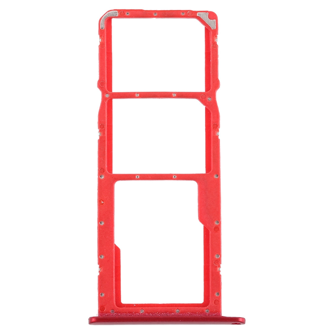 SIM Card Tray + Micro SD Card Tray for Huawei Honor 8X (Red)