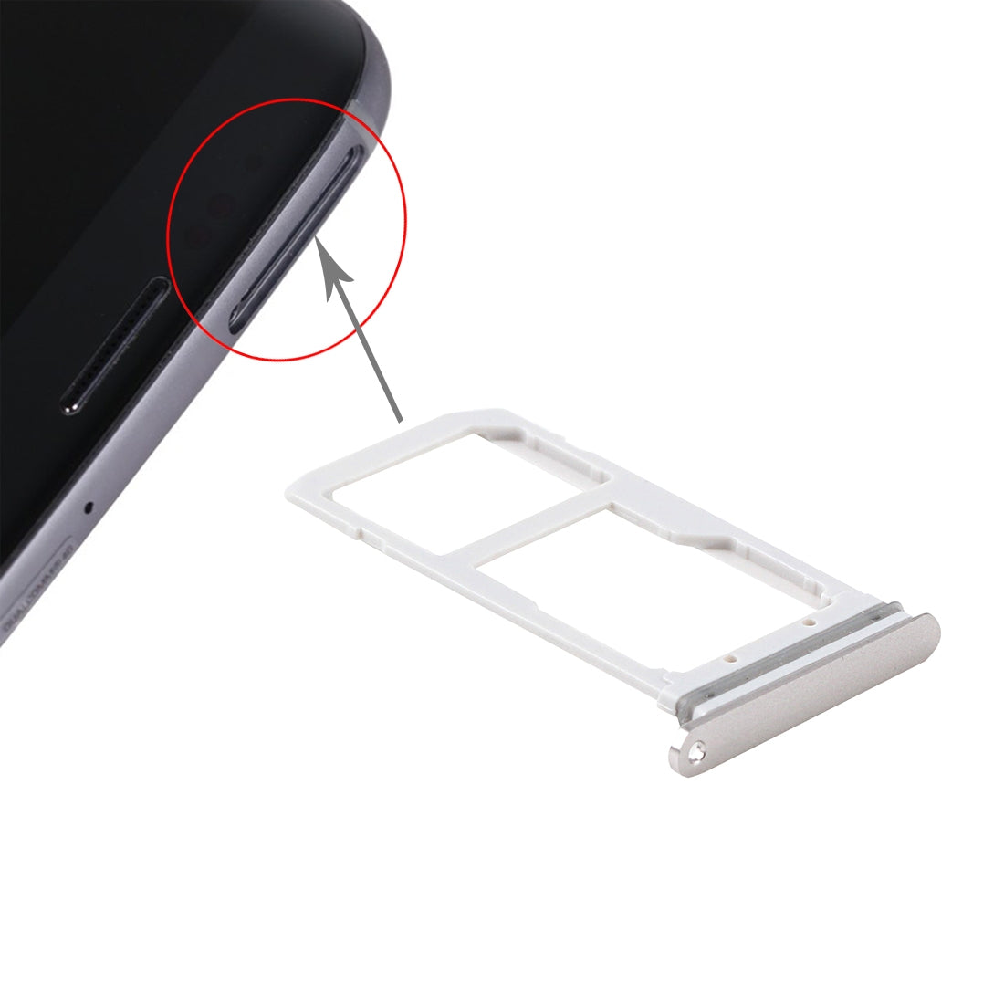 For Galaxy S7 / G930 Card Tray (1 x SIM Card Tray + 1x SD Card Tray) (Gold)