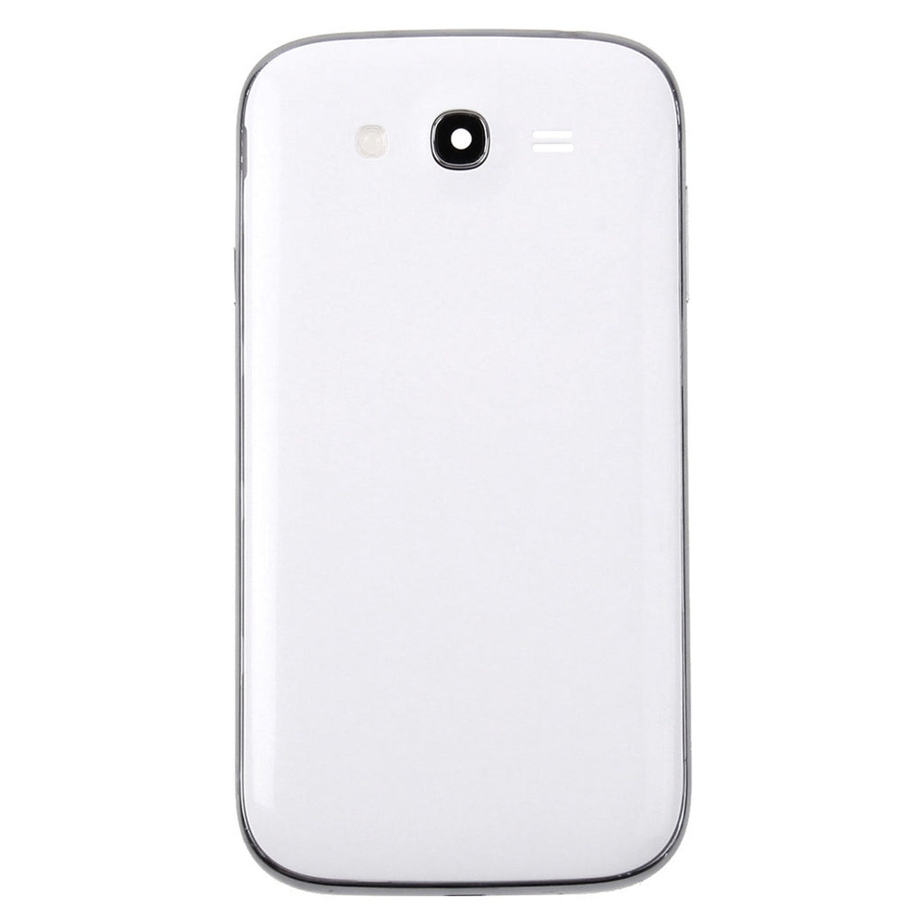 For Galaxy Grand Duos / i9082 Middle Frame Bezel + Battery Back Cover (White)