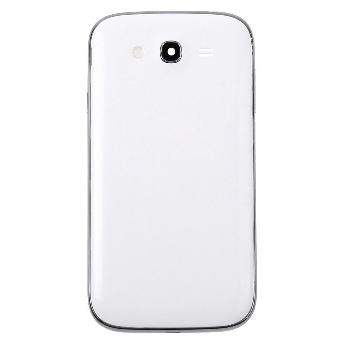 For Galaxy Grand Duos / i9082 Middle Frame Bezel + Battery Back Cover (White)