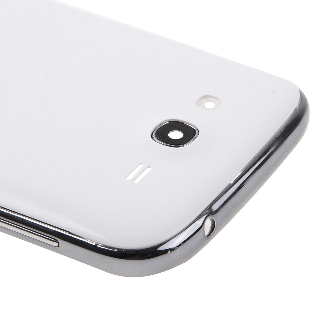 For Galaxy Grand Duos / i9082 Middle Frame Bezel + Battery Back Cover (White)