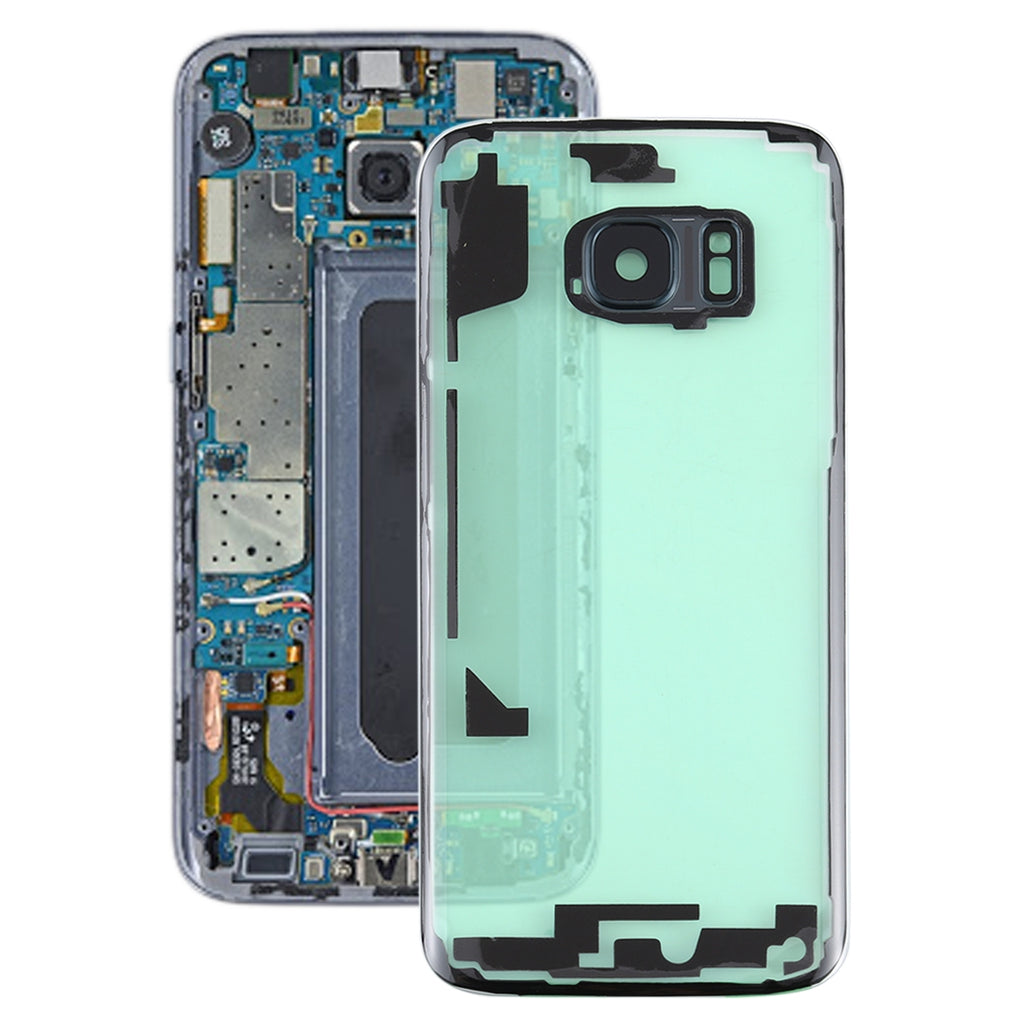For Samsung Galaxy S7 / G930A G930F SM-G930F Transparent Battery Back Cover with Camera Lens Frame (Transparent)
