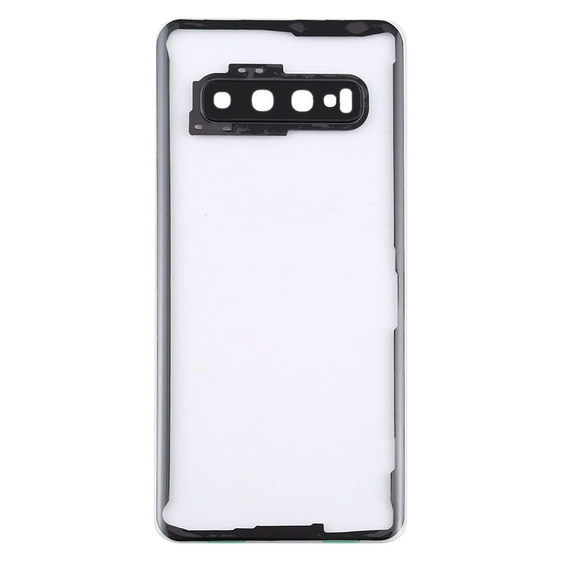 For Samsung Galaxy S10 G973F/DS G973U G973 SM-G973 Transparent Battery Back Cover with Camera Lens Frame (Transparent)