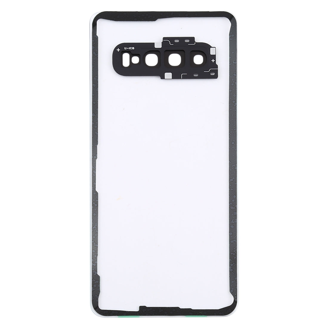 For Samsung Galaxy S10 G973F/DS G973U G973 SM-G973 Transparent Battery Back Cover with Camera Lens Frame (Transparent)