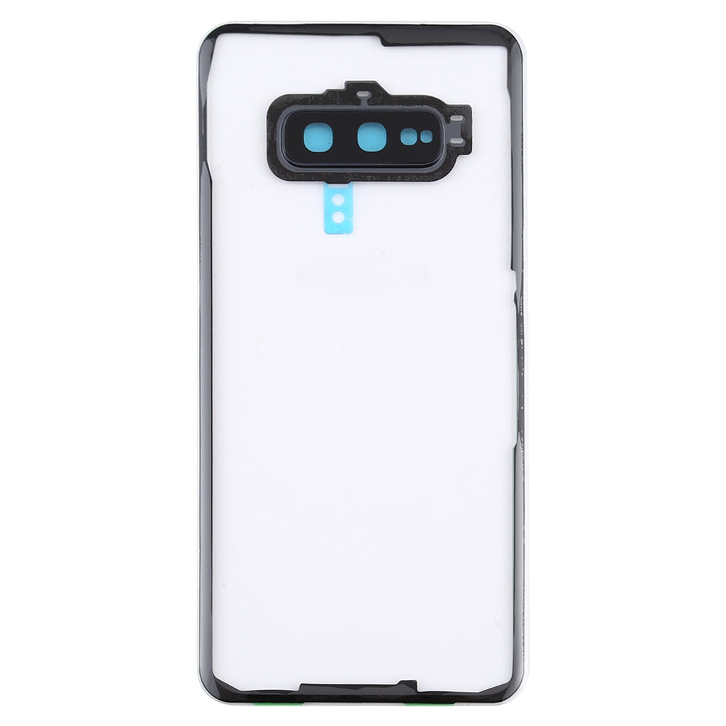 For Samsung Galaxy S10e / G970F/DS G970U G970W SM-G9700 Transparent Battery Back Cover with Camera Lens Frame (Transparent)