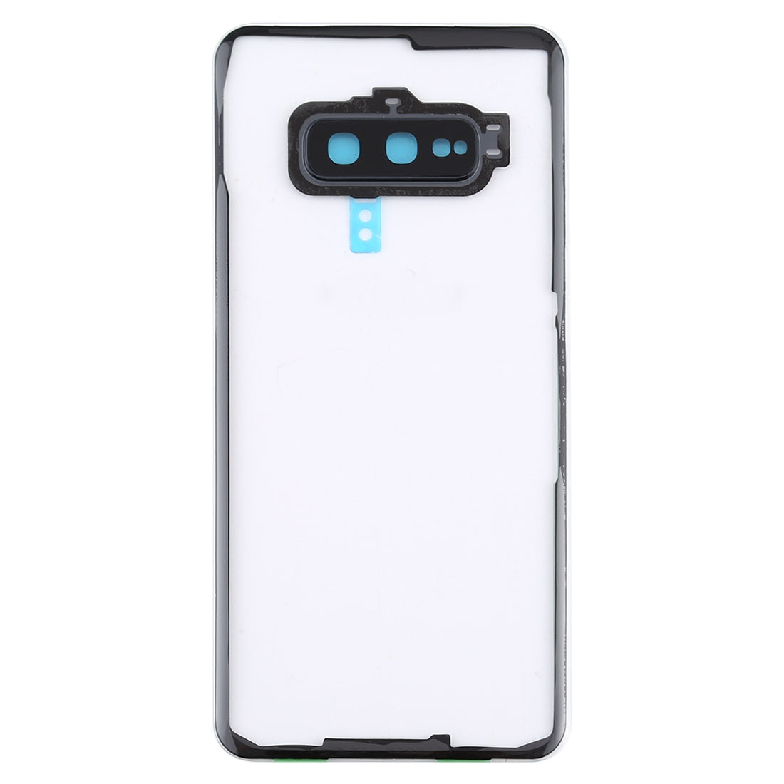 For Samsung Galaxy S10e / G970F/DS G970U G970W SM-G9700 Transparent Battery Back Cover with Camera Lens Frame (Transparent)