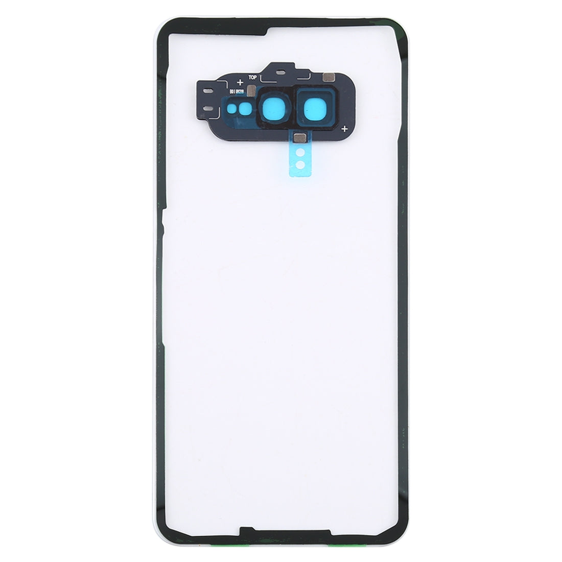 For Samsung Galaxy S10e / G970F/DS G970U G970W SM-G9700 Transparent Battery Back Cover with Camera Lens Frame (Transparent)