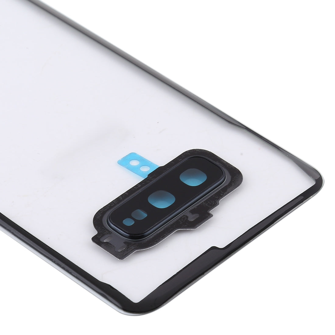 For Samsung Galaxy S10e / G970F/DS G970U G970W SM-G9700 Transparent Battery Back Cover with Camera Lens Frame (Transparent)