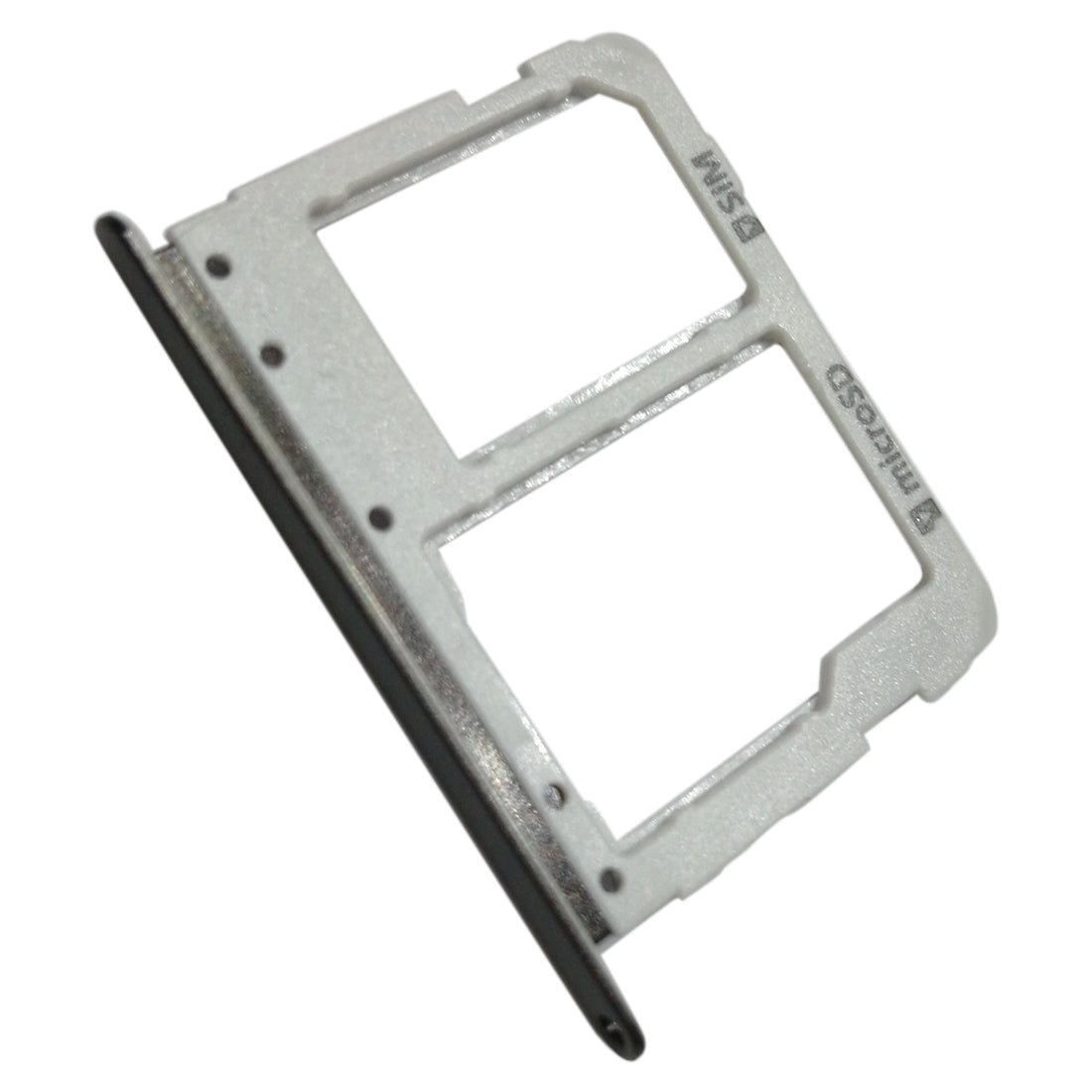 For Galaxy Tab S3 9.7 / T825 (3G Version) SIM Card Tray + Micro SD Card Tray (Black)