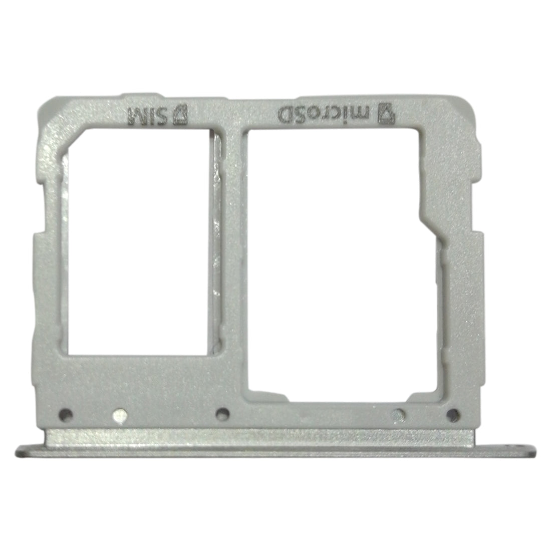 For Galaxy Tab S3 9.7 / T825 (3G Version) SIM Card Tray + Micro SD Card Tray (Silver)