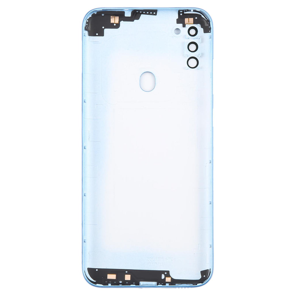 For Samsung Galaxy A11 SM-A115F Battery Back Cover with Camera Lens Frame(Blue)