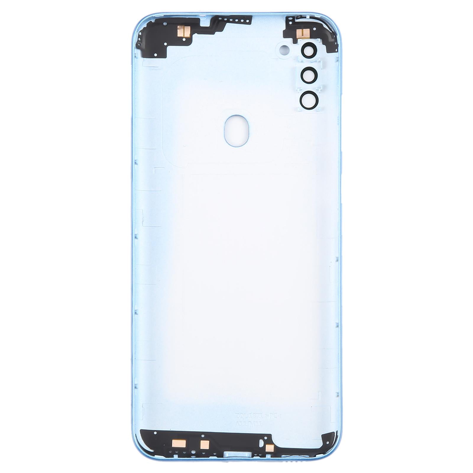 For Samsung Galaxy A11 SM-A115F Battery Back Cover with Camera Lens Frame(Blue)